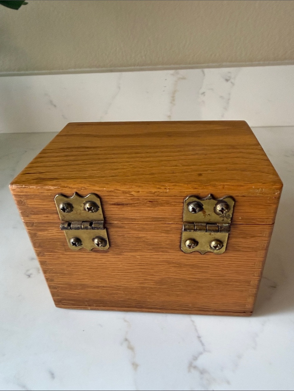 Vintage Wooden Recipe Box 60’s with handwritten recipes - Picture 6 of 9